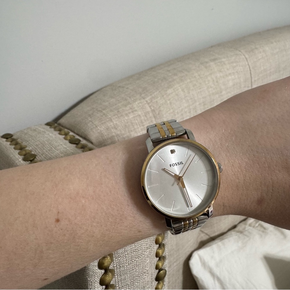 Fossil Two-Tone Silver and Gold Women's Watch